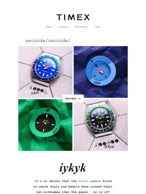 Timex - #IYKYK: Timex x seconde/seconde/ is Back