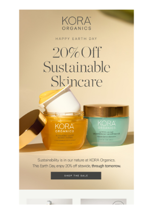 KORA Organics(Australia) - Celebrate Earth Day with 20% Off 🌎​