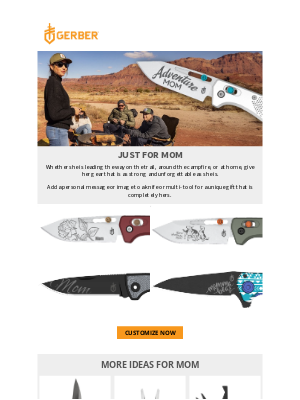 Gerber Gear - Running Out of Time to Customize Her Gift