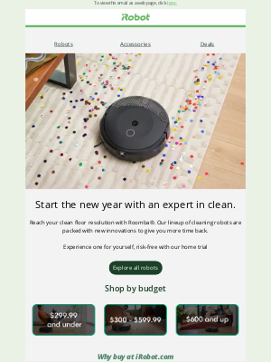 iRobot - 2025 Resolution: Cleaner floors without lifting a finger!