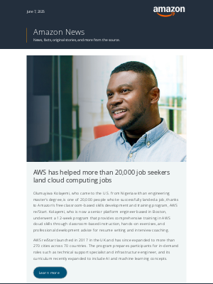 Amazon - How a free Amazon program is helping job seekers land cloud computing jobs