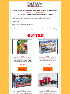 Diecast Models Wholesale - New Arrivals & Back in Stock Notification