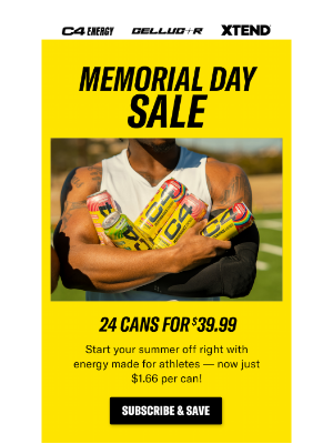 Cellucor - Memorial Day Energy Sale NOW LIVE 🚨