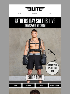 Elite Sports - Hi there, 🔥 Father’s Day Sale Get 15% Off Gear He’ll Love!