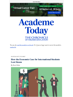 The Chronicle of Higher Education - Academe Today: How the economic case for international students lost steam