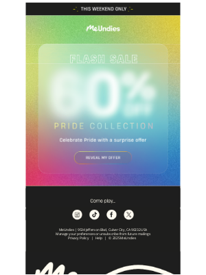 MeUndies - Pride Party = Flash Sale 🎉