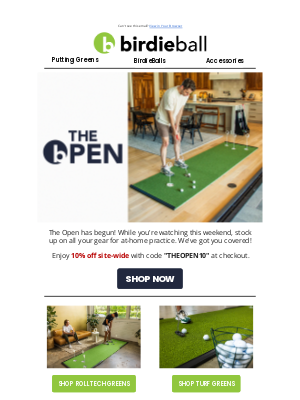Birdie Ball - 🏌️ 10% Off For The Open!