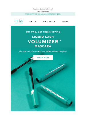 Thrive Causemetics - Free Shipping On Mascaras 🌟