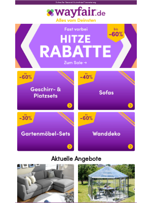 Wayfair (Germany) - Geschirr- & Platzsets im Sale: Nur noch 3 Tage