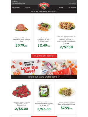 Hannaford Supermarkets - Carolyn, your weekly Hannaford flyer has arrived
