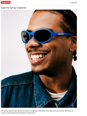 Supreme - Supreme Spring Sunglasses