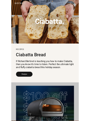 GOZNEY - Must try Ciabatta Bread by Richard Bertinet.