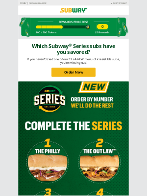 Subway - Now's the perfect time to try the Subway® Series 👏