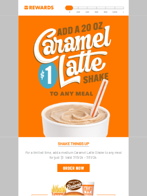 Whataburger - Caramel Latte Shake for just $1 💸