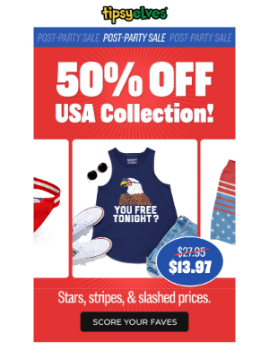 Tipsy Elves - 🇺🇸 Sunday Steal: 50% OFF Patriotic Fits!