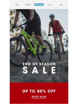 Decathlon - End of Season Sale - Up to 80% OFF