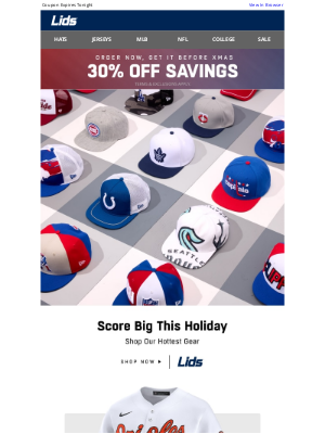 LIDS - 30% OFF | Shop Holiday Gifts for Less