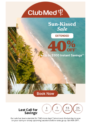 Club Med - 2025 Spring & Summer Savings—Extended!