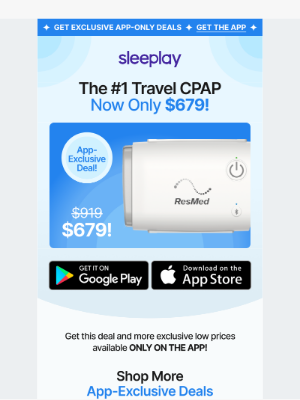 Sleeplay - The #1 Travel CPAP Only $679!