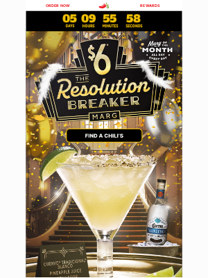 Chili's Grill & Bar - Only four more days to try our Resolution Breaker Marg!