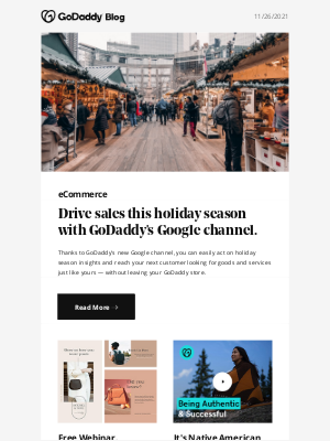 GoDaddy - Reach more holiday shoppers with GoDaddy and Google.