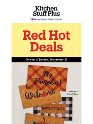 Kitchen Stuff Plus - Red Hot Deals: The Fall Edit 🥧