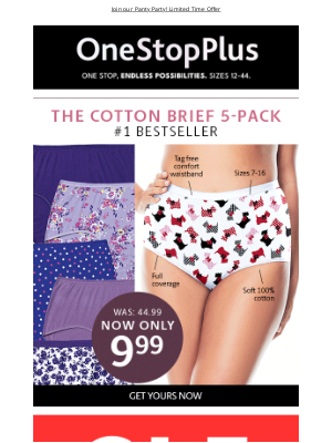 BCOutlet - ATTN: $9.99 5-Pack Panties!