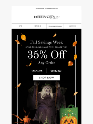 Lillian Vernon - Thrills & chills: Halloween finds 35% off!