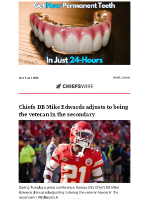 Kansas City Chiefs - Today's top Chiefs stories