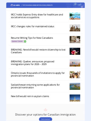 CanadaVisa - IRCC holds Express Entry draw for healthcare and social services occupations