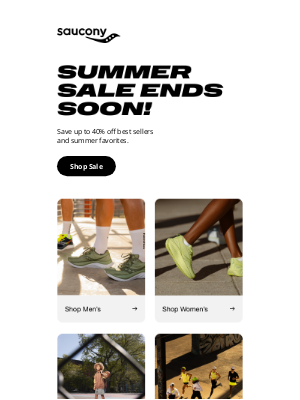 Saucony - Up to 40% off ends soon