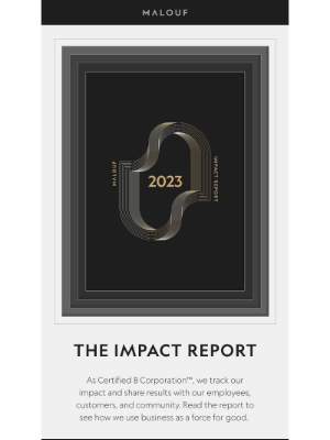 Malouf - Inside ➡️ Our Impact Report