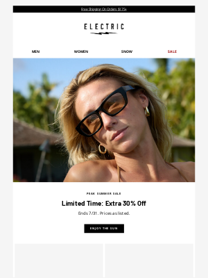Electriccalifornia - Extra 30% Off For Peak Summer ☀️