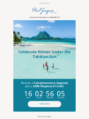 Paul Gauguin Cruises - Just added! 5 More Departures & Extended Book-by Date