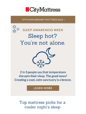 City Mattress - Do you sleep hot?
