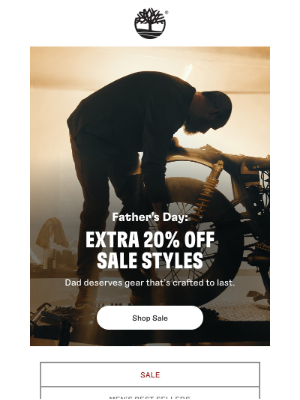 Timberland - Father's Day: Extra 20% Off Sale Styles!