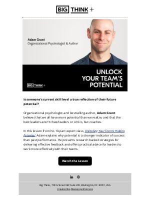 Adam Grant's guide to unlocking your team’s hidden potential