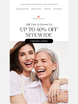 James Allen Rings - O. M. G. Up To 40% Off Sitewide Is EXTENDED!