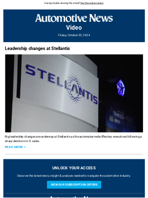 Automotive News - Leadership changes at Stellantis