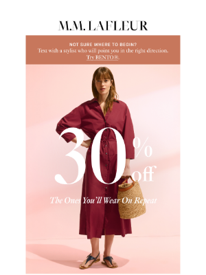 MM.LaFleur - 30% OFF Your Italian Vacation
