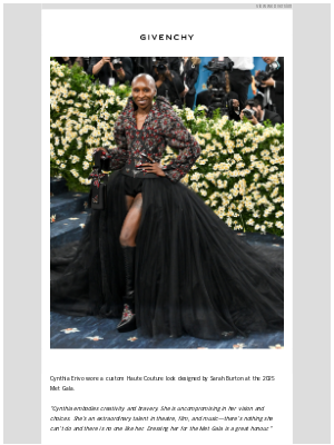 Givenchy - Cynthia Erivo in Givenchy for the 2025 Met Gala