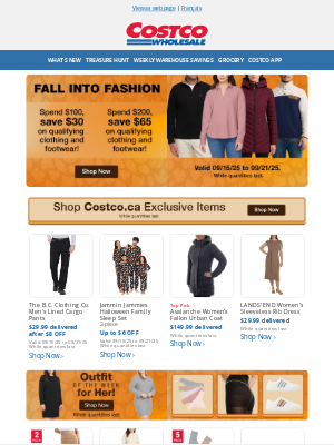 Costco Canada - Fall into Fashion on Costco.ca!