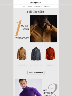 Paul Stuart - Your Closet Wants This: The Fall Checklist