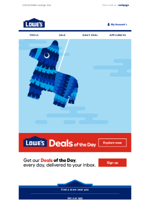 Lowe's - Here’s a SURPRISE on us! Look inside 👀