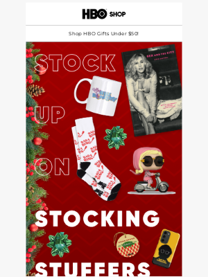 HBO - Gifts Starting at $5 🎁 Shop Stocking Stuffers!