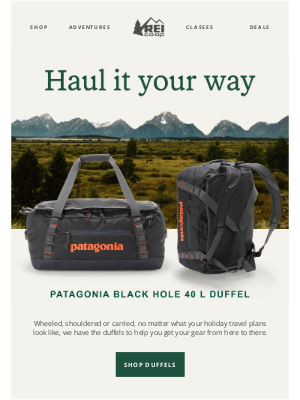 REI - The latest duffels, backpacks & bags