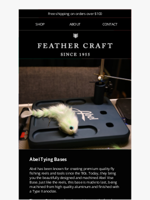 Feather Craft Fly Fishing - The Ultimate Base for Fly Tyers: Abel Bases Are Now In Stock