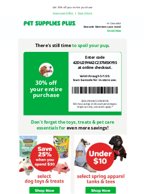 Pet Supplies Plus - How convenient! More time to SAVE!