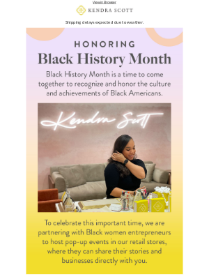 Kendra Scott - Celebrating Black History