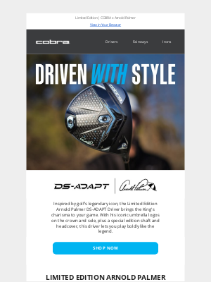 COBRA PUMA GOLF - New Arnold Palmer DS-ADAPT Drivers